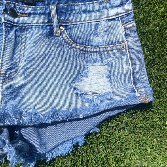 Distressed Micro Shorts - Picture 3 of 7